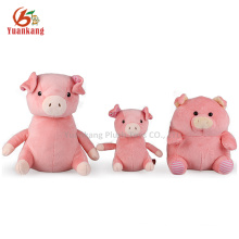 ICTI audited factory plush stuffed pig toy& soft pink pig